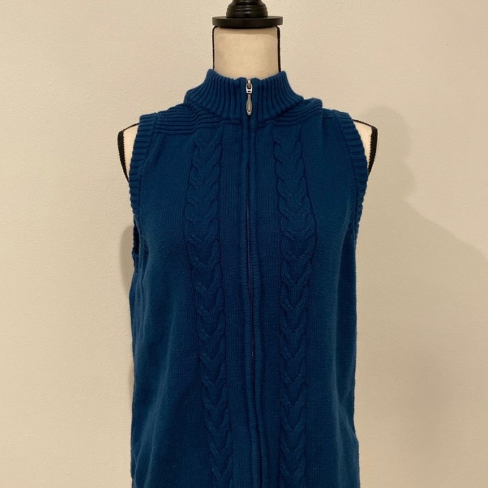 Teal Blue Christopher and Banks Sweater Vest